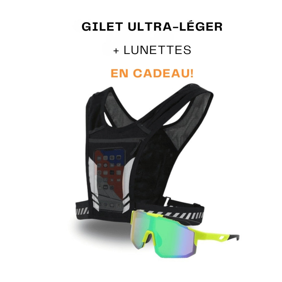 Gilet ultra-léger + lunettes de sport GRATUITES