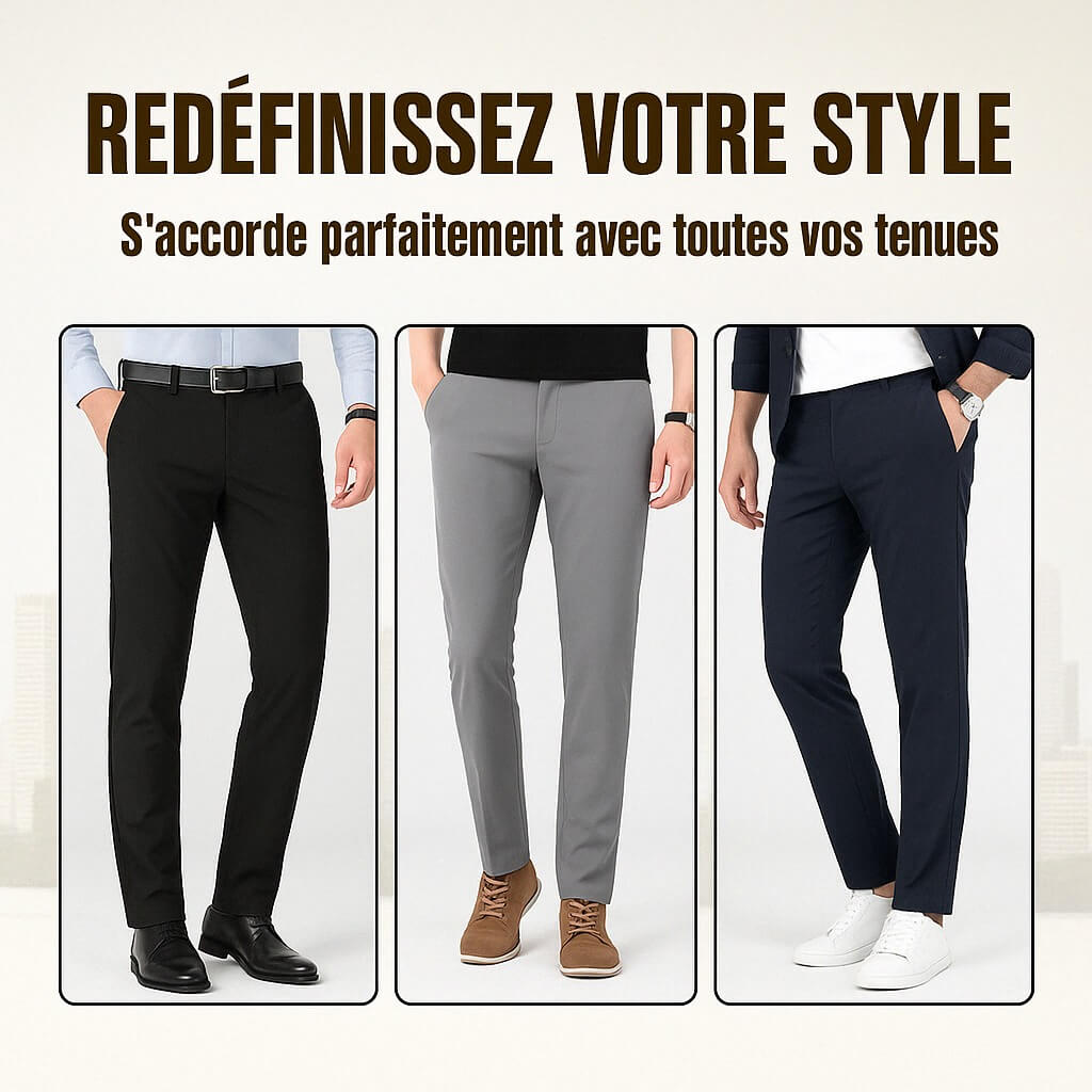 【🔥Offre du jour】Pantalon Homme Ultra Extensible – Confort et Flexibilité