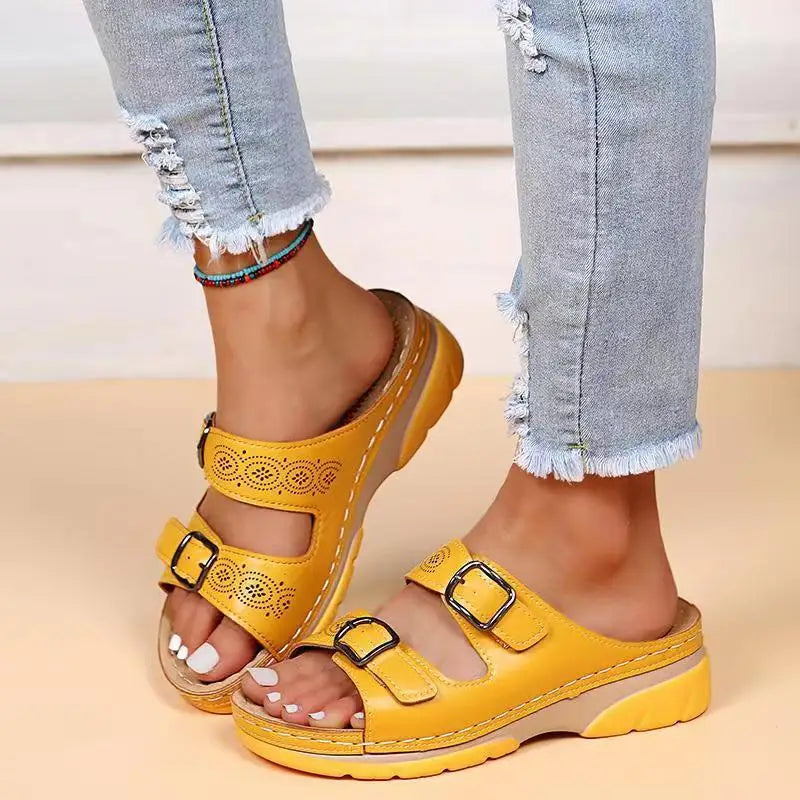 Sandale Orthopédique Femme à Boucle