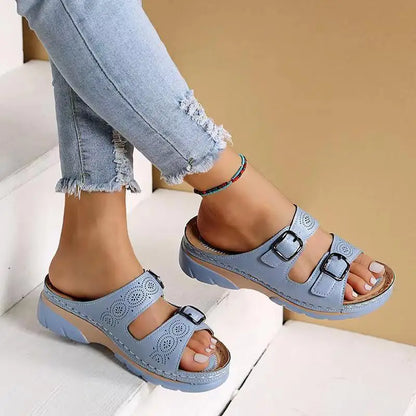 Sandale Orthopédique Femme à Boucle